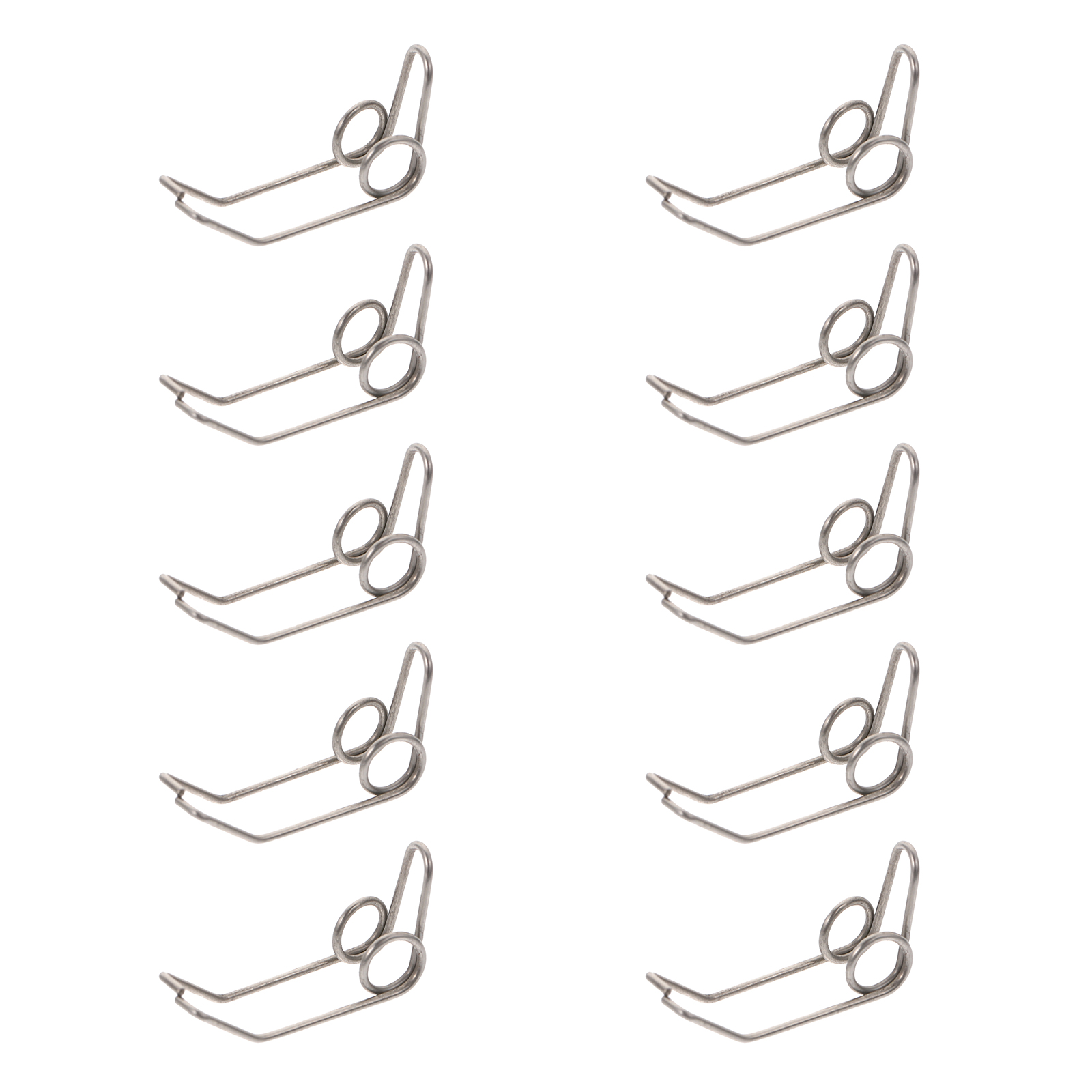 10Pcs Trumpet Watergate Key Springs Drain Clique Trumpet Accessories (Silver)